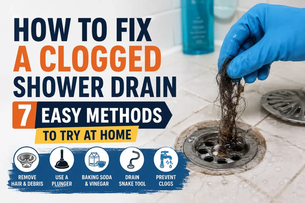 How to Fix a Clogged Shower Drain