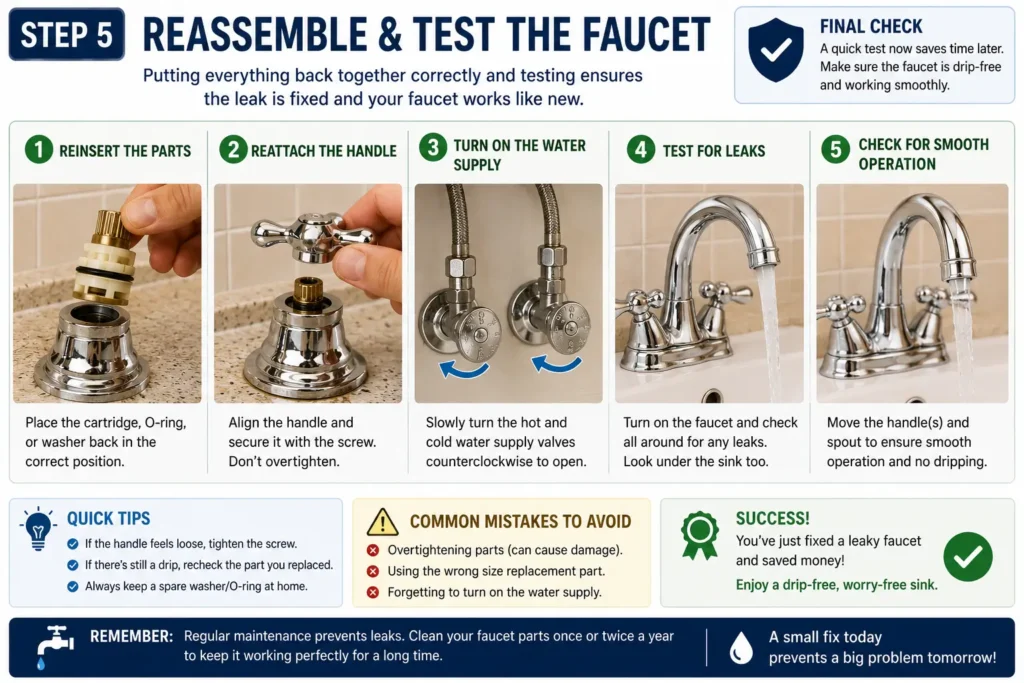 Reassemble the Faucet
