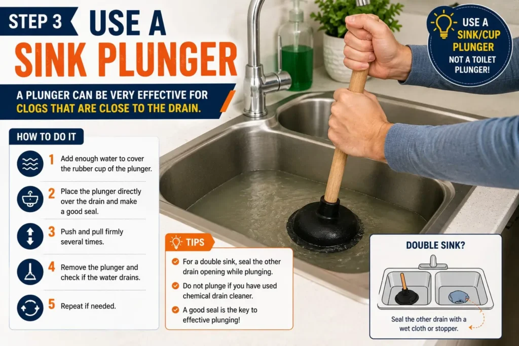Use a Sink Plunger