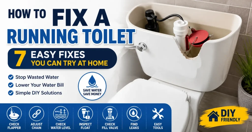 how to fix a running toilet