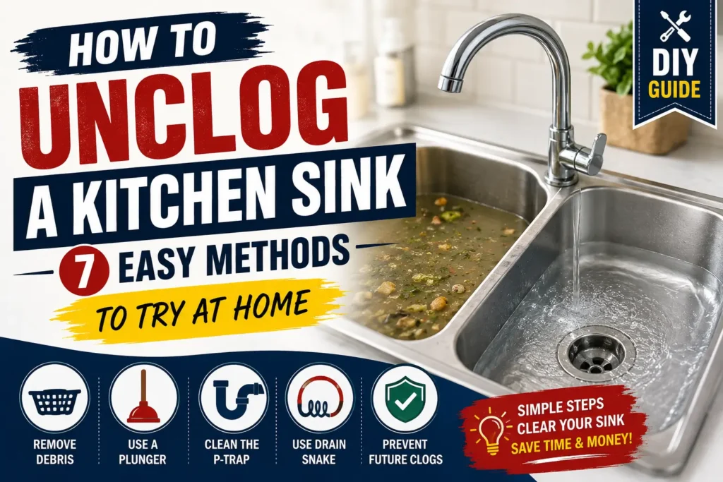 how to unclog a kitchen sink
