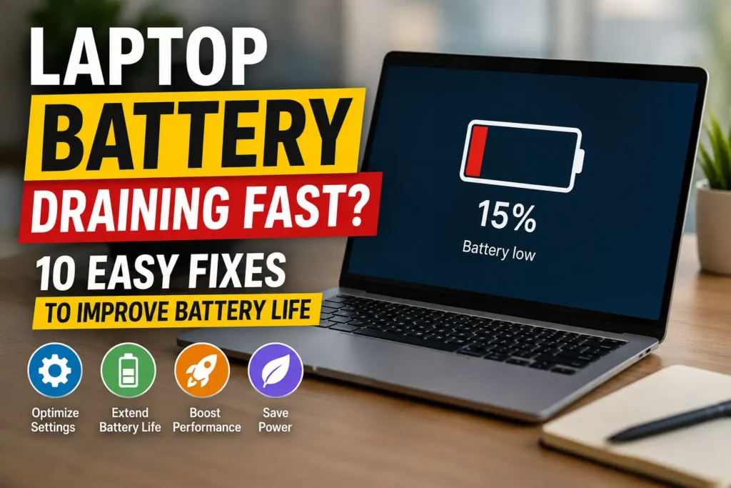 laptop battery draining fast