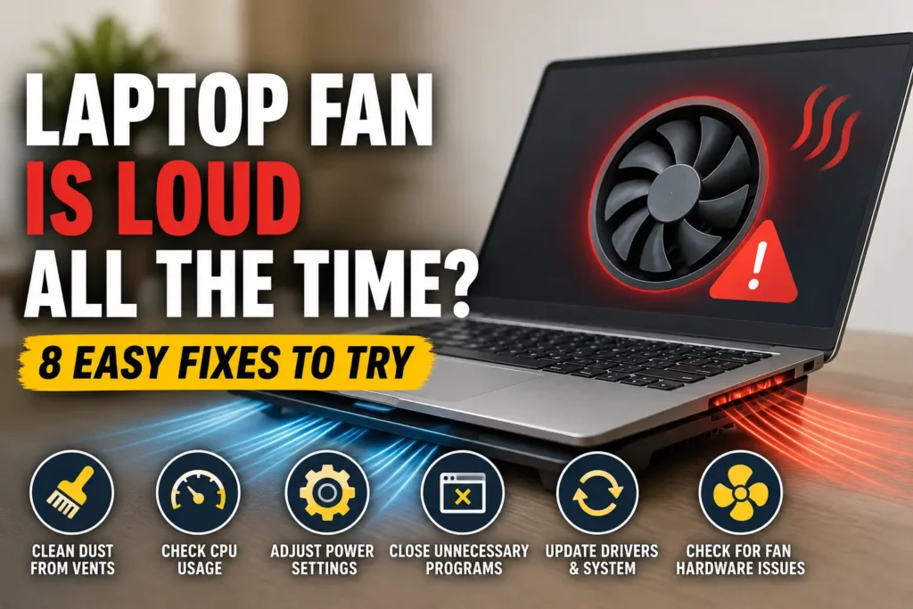 laptop fan is loud all the time