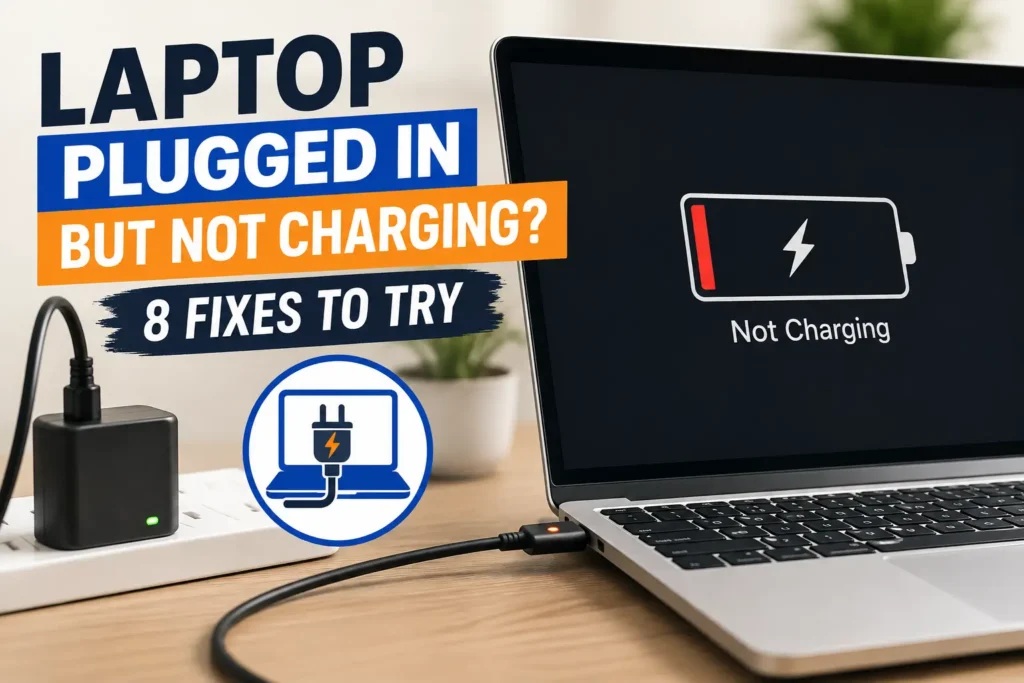 laptop plugged in but not charging