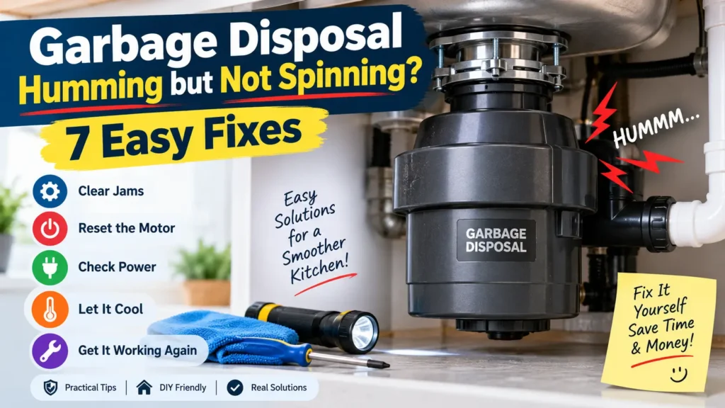 garbage disposal humming but not spinning