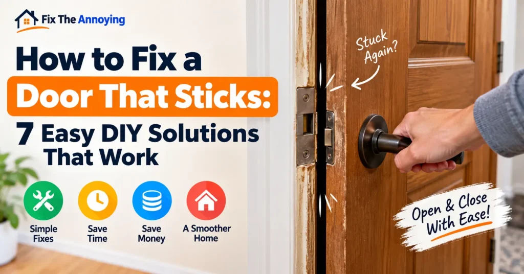 how to fix a door that sticks