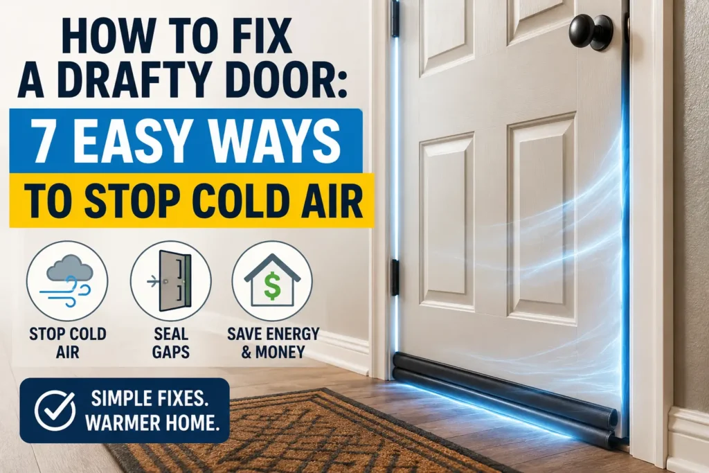 how to fix a drafty door