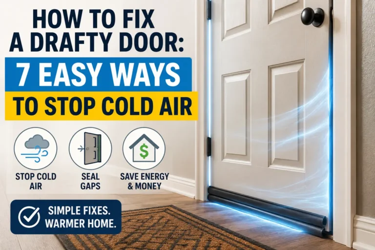 how to fix a drafty door