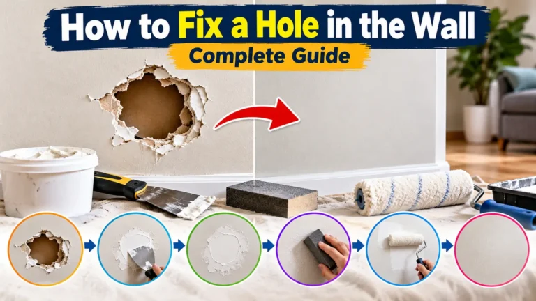 how to fix a hole in the wall