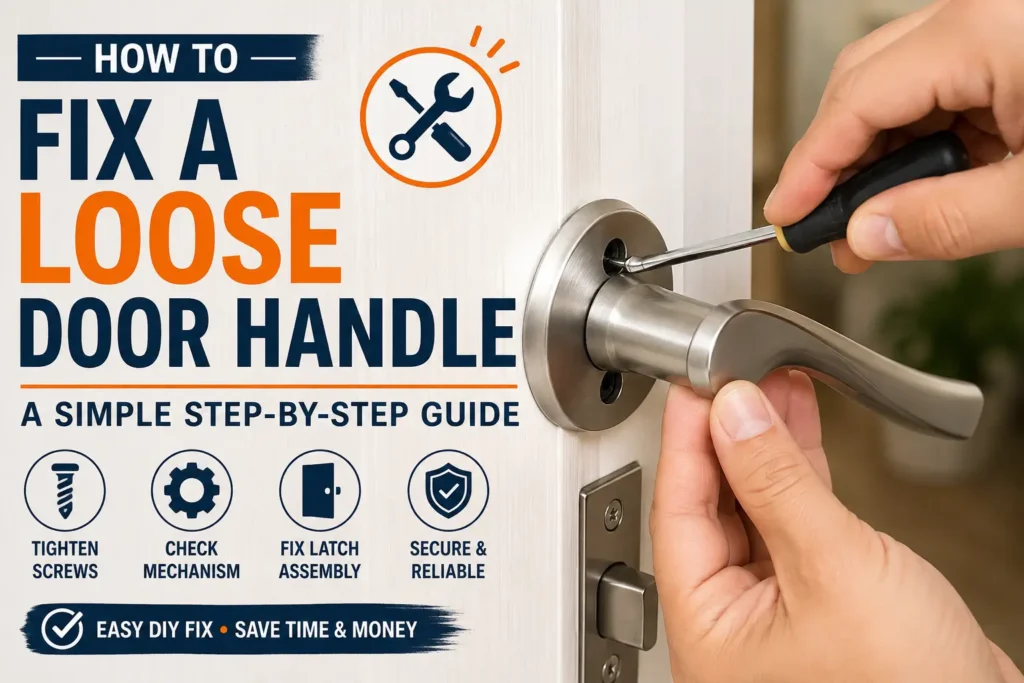 how to fix a loose door handle