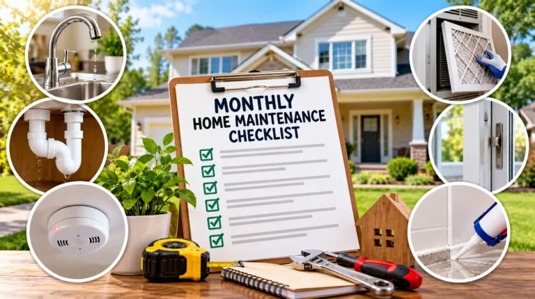 monthly home maintenance checklist
