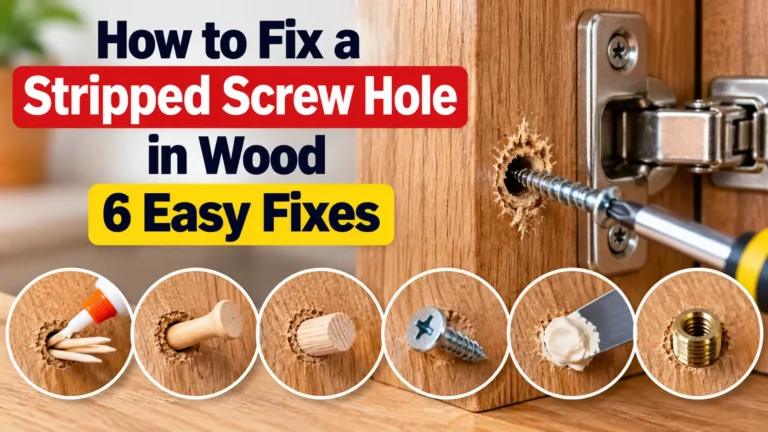 how to fix a stripped screw hole in wood Copy Focus Keyword