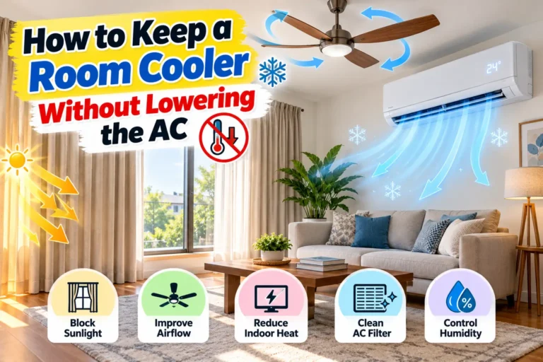 how to keep a room cooler without lowering the AC