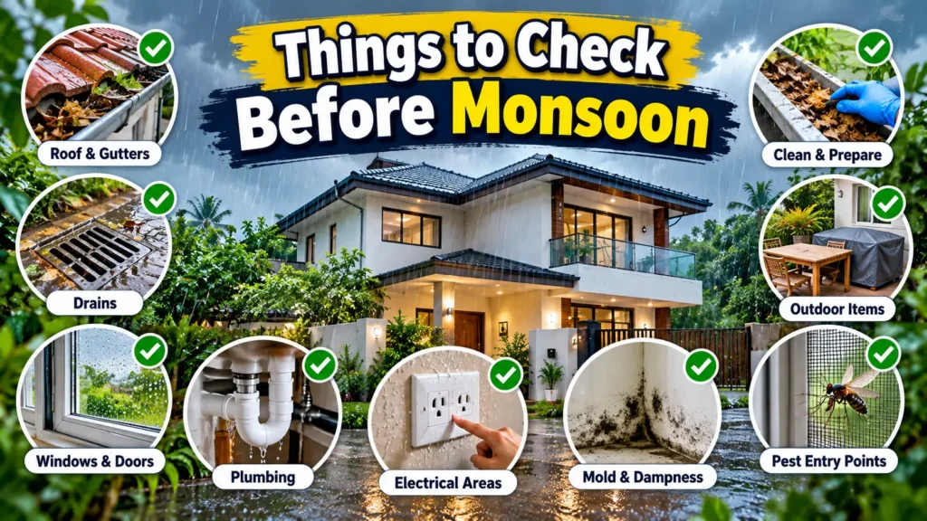 things to check before monsoon