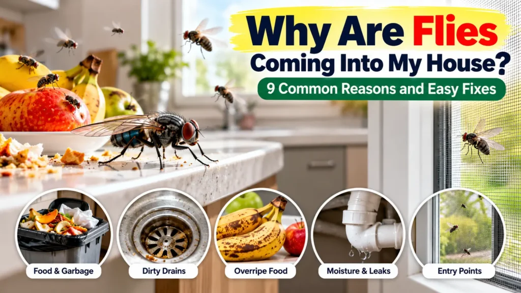why are flies coming into my house